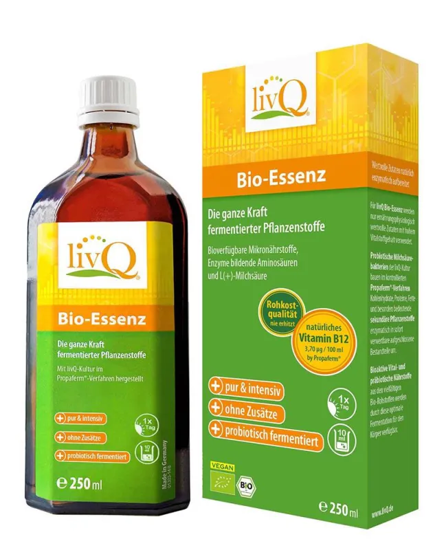 livQ Bio-Essenz - probiotisch fermentiert, die tägliche Portion fürs Wohlbefinden
