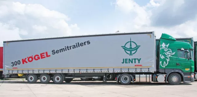 Bild: Der 300. Kögel Auflieger für Firmengruppe Jenty