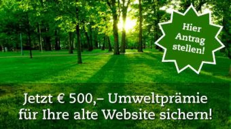 Bild: 500 Euro Umweltprämie für neue Website