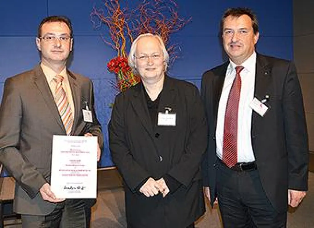 Marcus Lang (AKON), Frau Dr. Valerie Wilms, Mitglied des Bundestages und Wolfgang Dambacher (AKON)