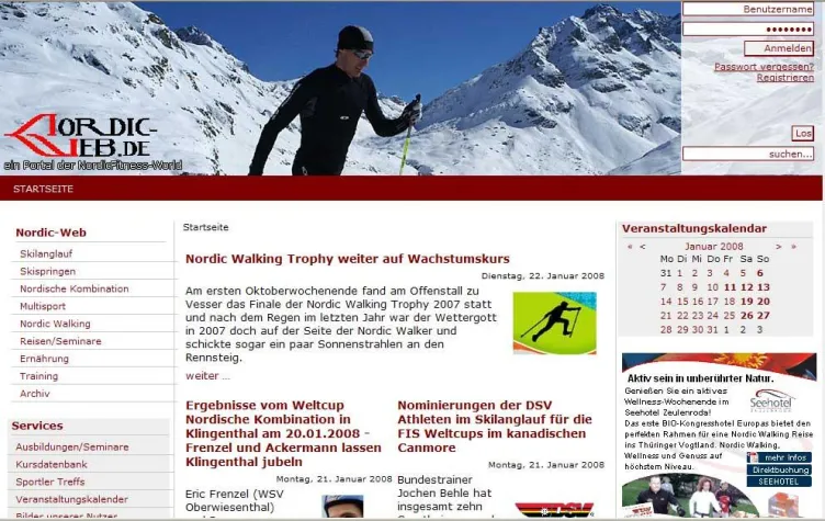 Bild: nordic-web.de in neuem „Sport-Dress“