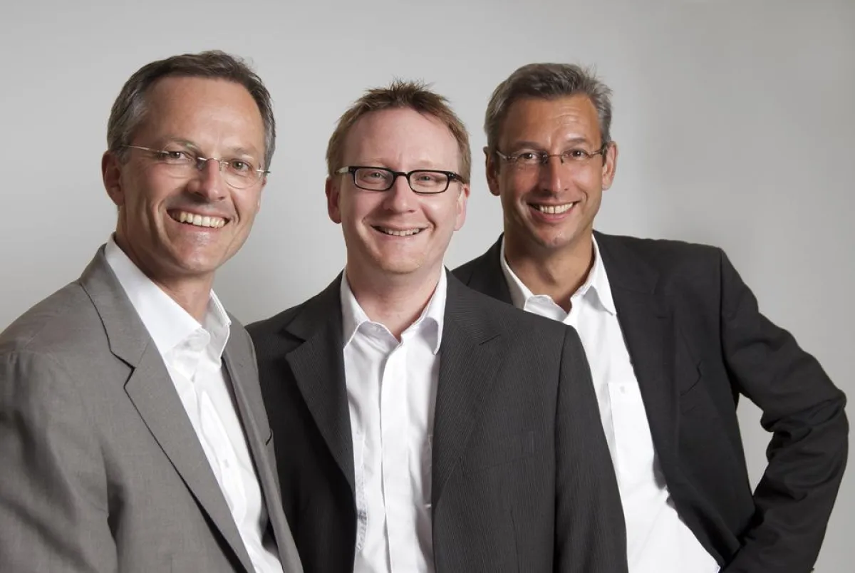 Das Impact Medien Management: Thilo Krämer, Marco Herten und Jan-Peter Horst (v.l.)