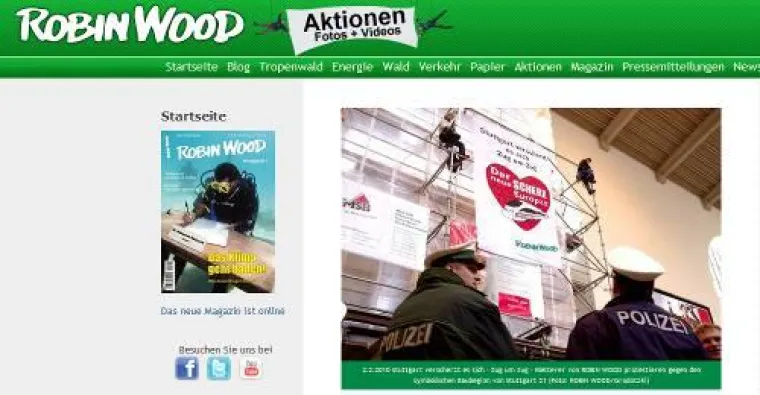 Bild: ForestFinance verlost zehn Ökokalender von Robin Wood