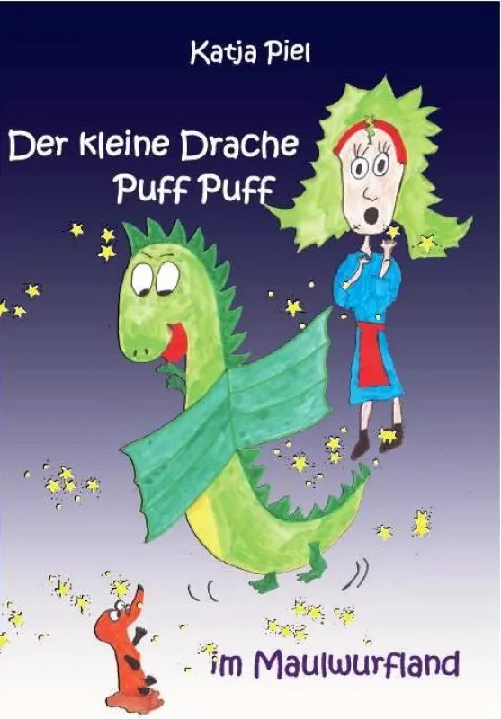 Das Buchcover des kleinen Drachen Puff Puff im Maulwurfland