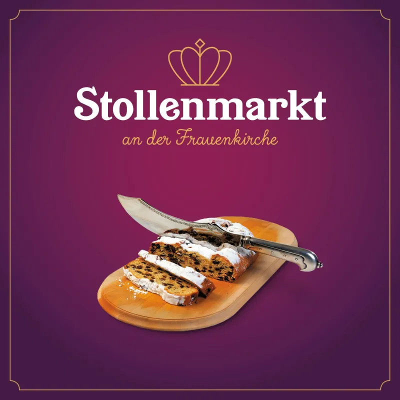 Stollenmarkt an der Frauenkirche (© Dresden Information GmbH)