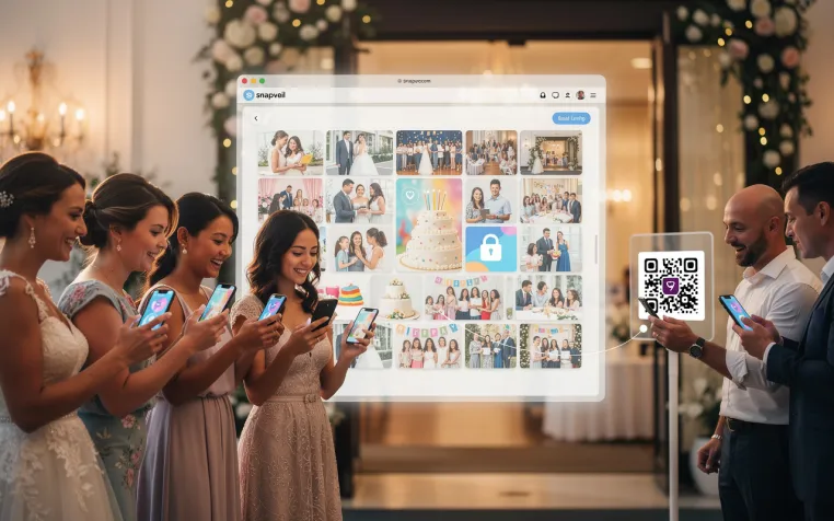 Bild: Snapveil revolutioniert das Sammeln von Eventfotos 