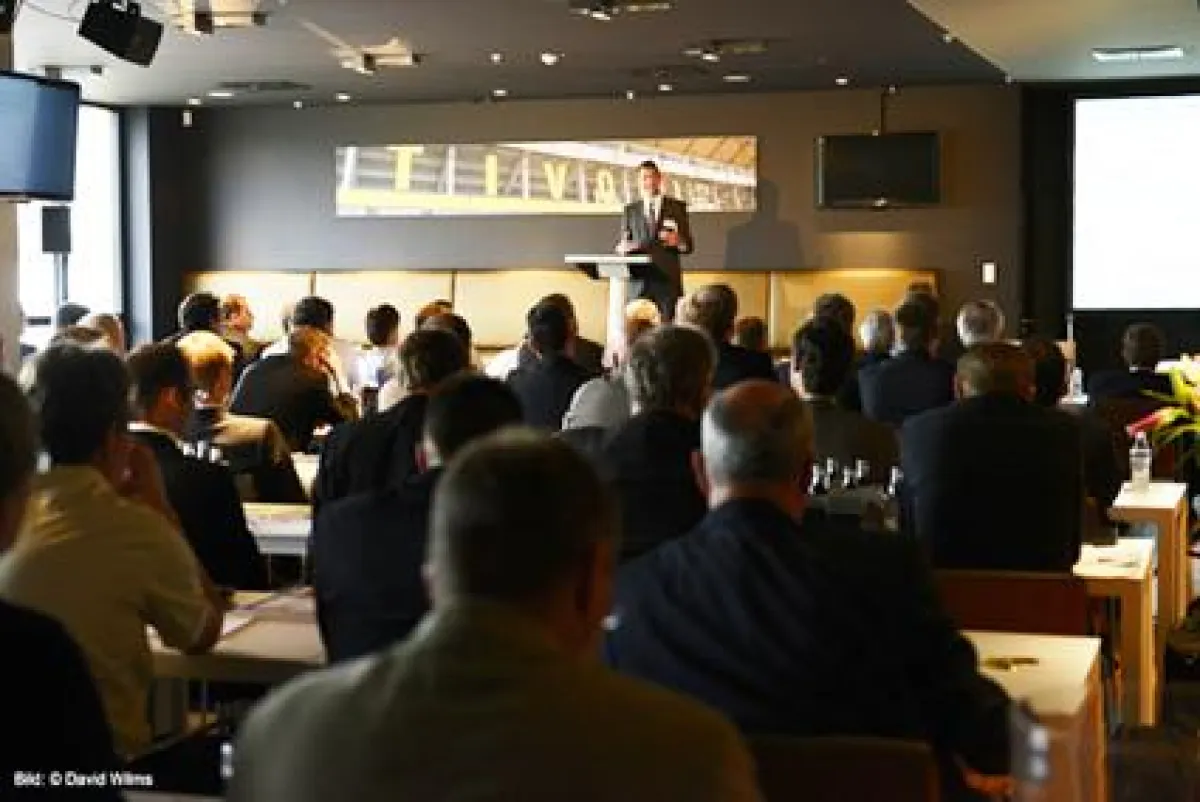 Prof. Schuhs Initialrede auf den 19. Aachener ERP-Tagen in den Räumlichkeiten; © David Wilms