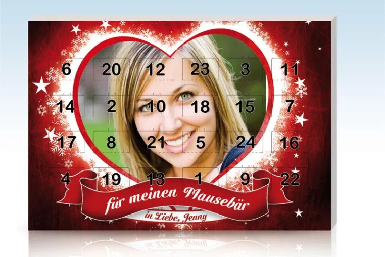 Bild: Persönliche Adventskalender mit eigenen Fotos designen