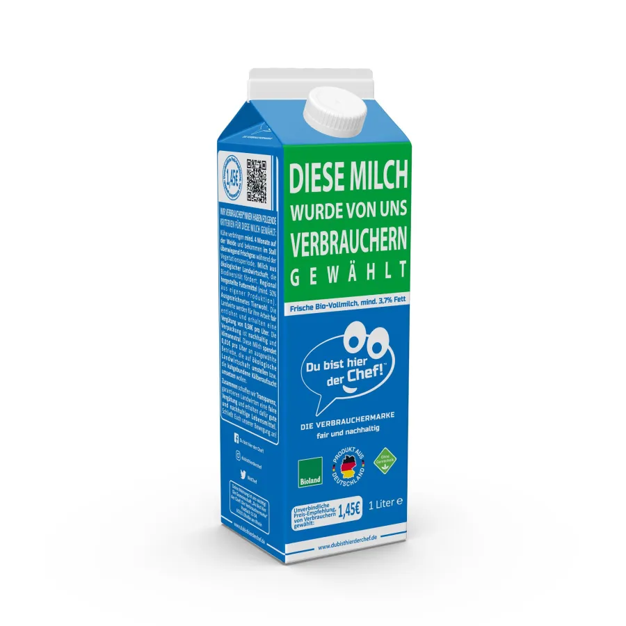 Die Verbraucher-Milch gibt es ab sofort in rund 400 REWE-Märkten in Hessen.