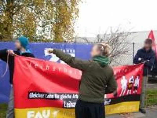 Bild: KIel: FAU zieht positive Bilanz der Aktion gegen Leiharbeit un JobMesse