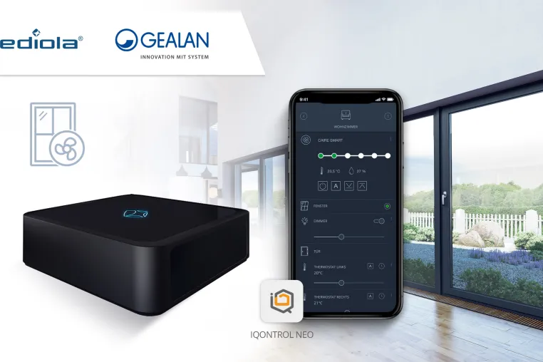 Bild: Smart Living mit perfektem Raumklima durch mediola und GEALAN