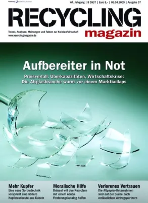 Bild: Scherbenhaufen Altglasindustrie