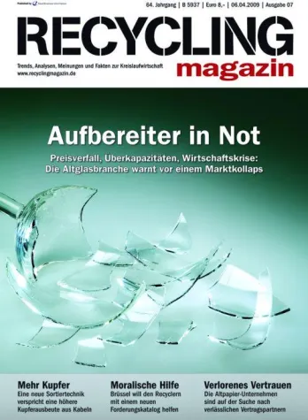 Bild: Scherbenhaufen Altglasindustrie