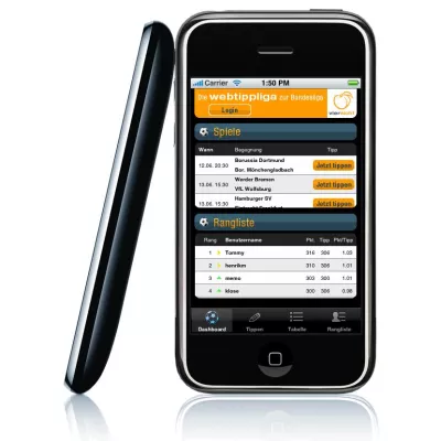 Bild: viersicht startet iPhone-Applikation „Webtippliga“