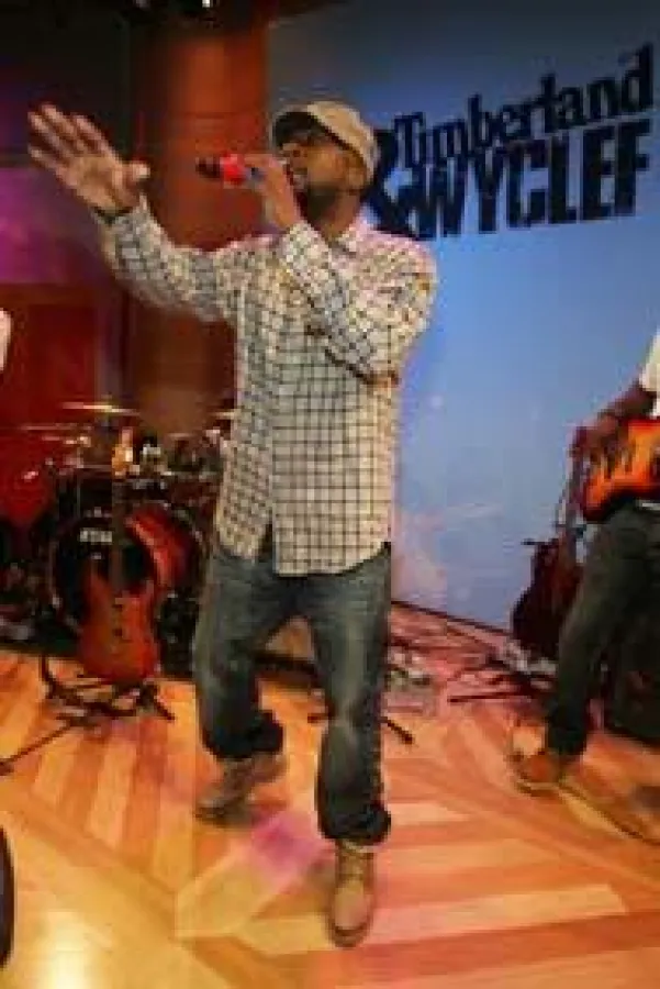 Wyclef zum Auftakt der Kooperation in New Yo