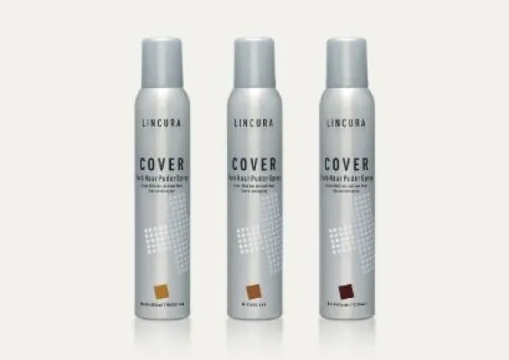 Erste und sichere Hilfe für lichte Stellen und grauen Haaransatz LINCURA COVER Farb Haar Puder Spray Bild: Erste und sichere Hilfe für lichte Stellen und grauen Haaransatz LINCURA COVER Farb Haar Puder Spray