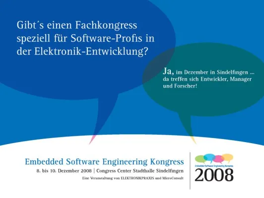 Bild: Softwarebranche trifft sich zum ersten deutschen Embedded Software Engineering Kongress