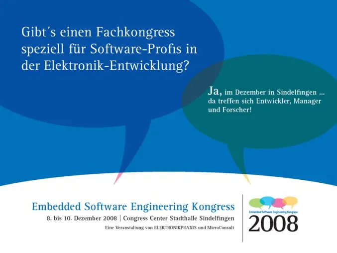 Bild: Softwarebranche trifft sich zum ersten deutschen Embedded Software Engineering Kongress