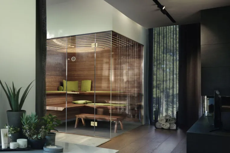 Maßstab der neuen Sauna-Wohnlichkeit von KLAFS Bild: Maßstab der neuen Sauna-Wohnlichkeit von KLAFS