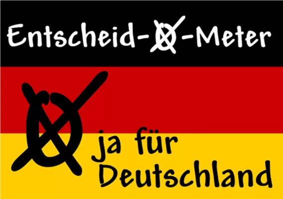 Bild: Wahl-O-Mat war gestern! Entscheid-O-Meter macht Bundesbürgern die Wahl noch leichter.