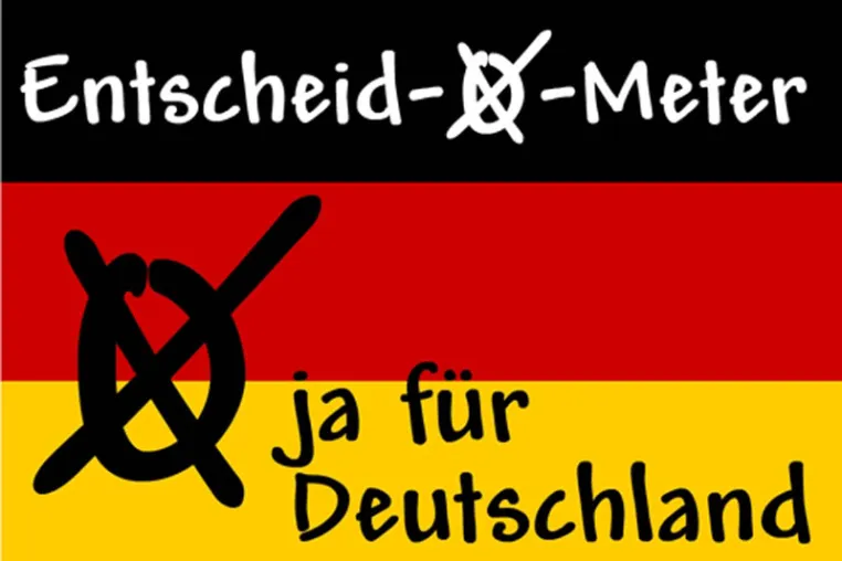 Wahl-O-Mat war gestern! Entscheid-O-Meter macht Bundesbürgern die Wahl noch leichter. Bild: Wahl-O-Mat war gestern! Entscheid-O-Meter macht Bundesbürgern die Wahl noch leichter.