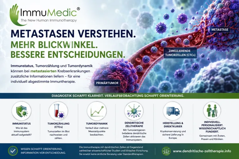 Bild: Metastasen: Warum Immunstatus und Tumordynamik vor einer Immuntherapie interessant sein können