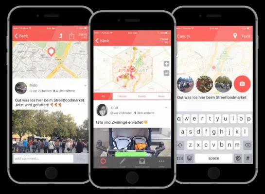 Bild: Flurfunk-App startet im April in Stuttgart und macht lokale Informationen auf neue Art verfügbar