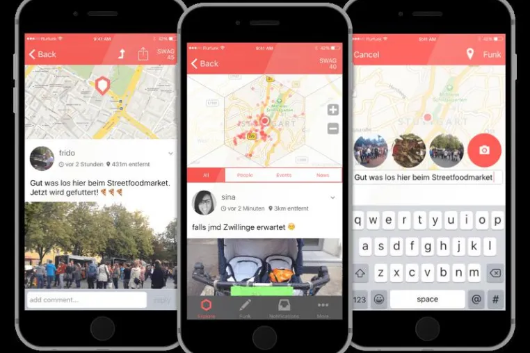 Bild: Flurfunk-App startet im April in Stuttgart und macht lokale Informationen auf neue Art verfügbar