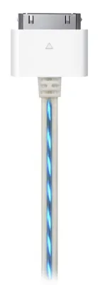 Bild: arktis.de schaltet das Licht im USB-Dock-Kabel an: Jetzt sieht man, wie der Strom ins iPhone fließt