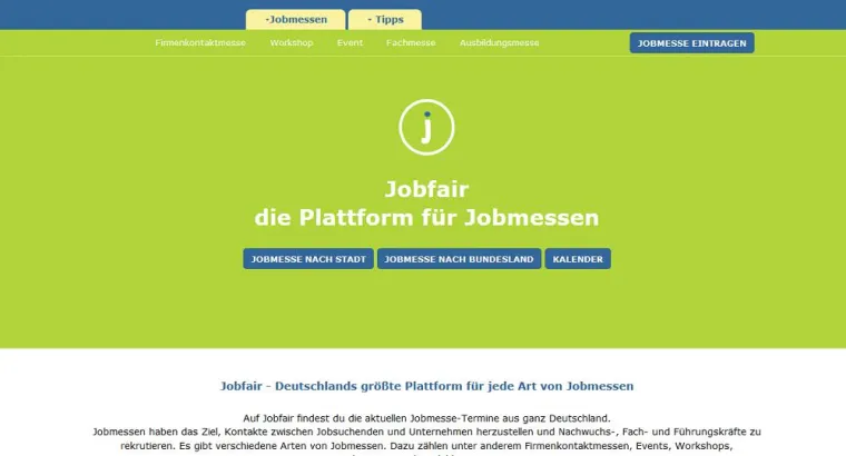 Bild: Umfangreicher Relaunch des Messeportals Jobfair