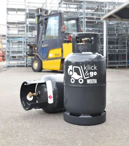 Bild: Flaschenwechsel in Rekordzeit