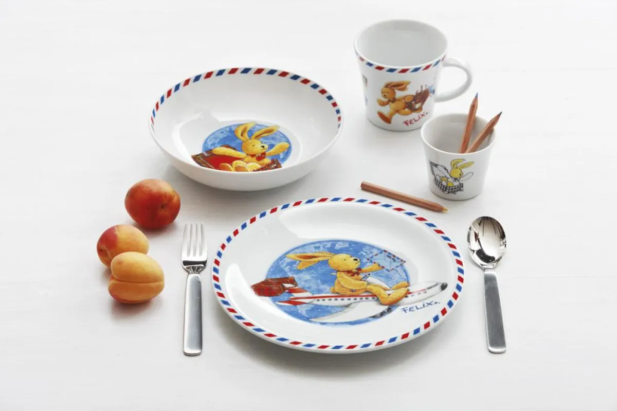 Kindergeschirr mit Felix Motiv