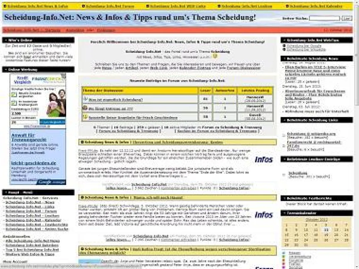 Scheidung-Info.Net Screenshot