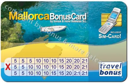 Bild: Bonus Card Mallorca ab sofort auch mit der Travel SIM Card für roamingfreies Mobiltelefonieren erhältlich