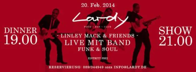 Bild: New Yorker Club Feeling im Lardy / Vollblut-Musiker, Star-DJ & Produzent Linley Mack jamt mit seinen Freunden
