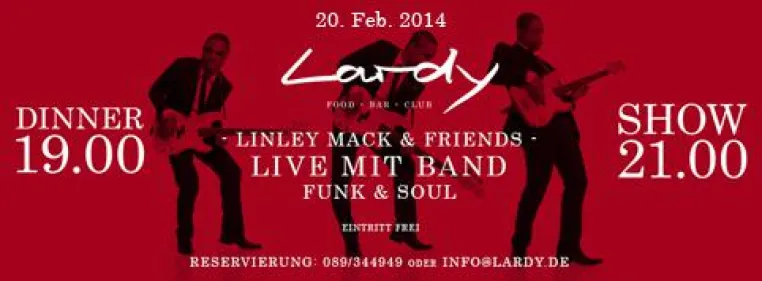 Bild: New Yorker Club Feeling im Lardy / Vollblut-Musiker, Star-DJ & Produzent Linley Mack jamt mit seinen Freunden