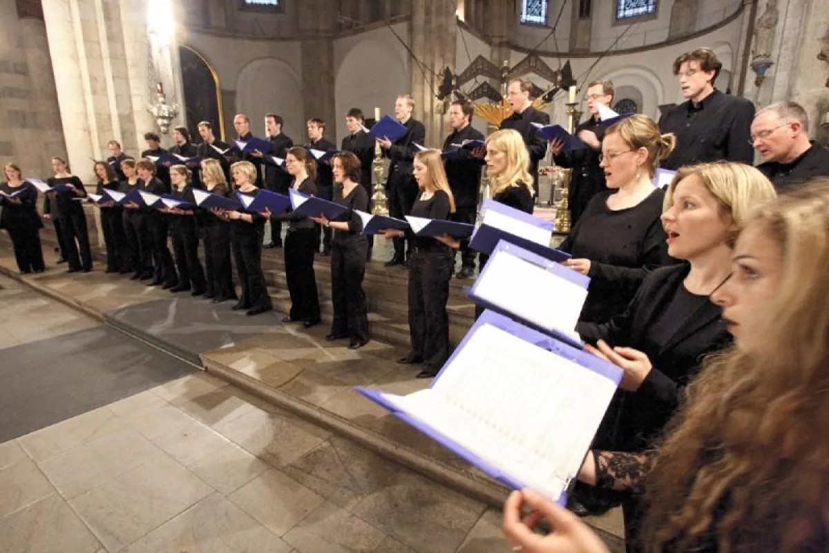 Der Kammerchor CONSONO in Metelen 2018. Photo: Christiane Nitsche