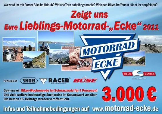 Bild: Online-Wettbewerb: Suche nach der Lieblings-Motorrad-„Ecke“