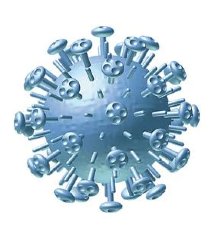 Modell eines Influenza-Virus