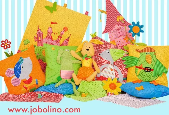 Neuer E-Shop von jobolino - Schnittmuster, Materialkits und Stoffe zum Nähen für das Kinderzimmer Bild: Neuer E-Shop von jobolino - Schnittmuster, Materialkits und Stoffe zum Nähen für das Kinderzimmer