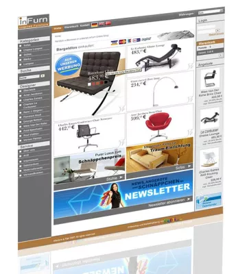 Bild: Der inFurn Onlineshop – Moderne Design Möbel zu fairen Preisen