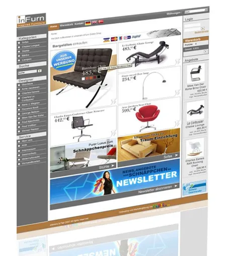 Der inFurn Onlineshop – Moderne Design Möbel zu fairen Preisen Bild: Der inFurn Onlineshop – Moderne Design Möbel zu fairen Preisen