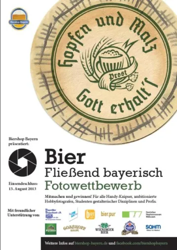 Bild: „Bier – Fließend Bayerisch“ – der Fotowettbewerb geht in die zweite Runde