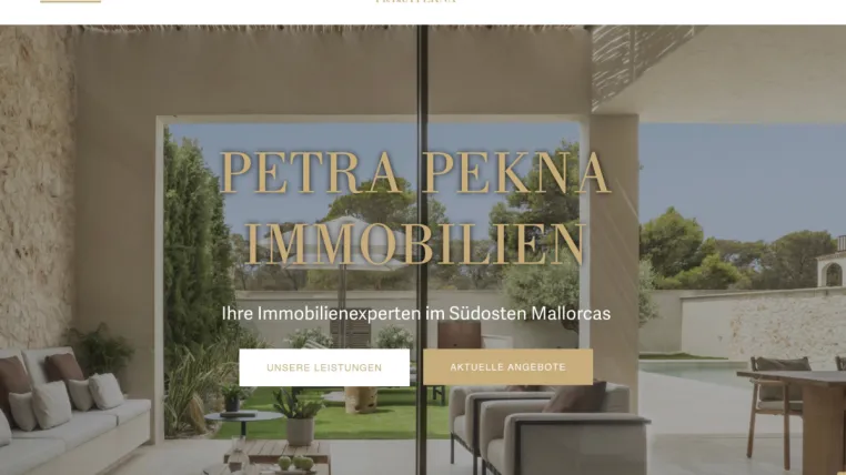 Petra Pekna Real Estate - Ihr zuverlässiger Immobilienmakler in Santanyí Bild: Petra Pekna Real Estate - Ihr zuverlässiger Immobilienmakler in Santanyí