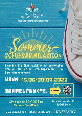 Bild: Das Shoe Aid Project startet eine Sommer-Schuhsammelaktion, um Veränderung und Nachhaltigkeit zu fördern 