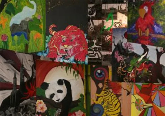 Bild: Design-Studenten malten für die Stiftung Kinderjahre