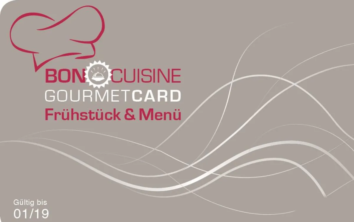 Special Edition BON CUISINE Gourmet Card Menü + Frühstück