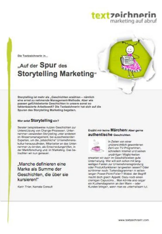 Whitepaper Storytelling Marketing zum Download: www.textzeichnerin.com/was/storytelling-marketing