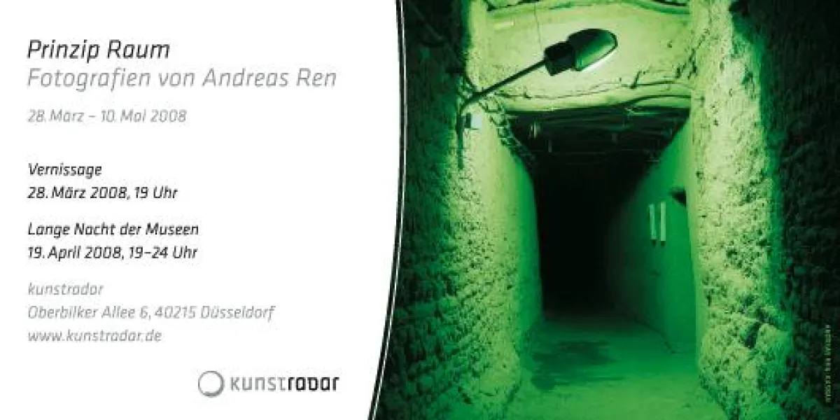 Einladung zur Vernissage bei kunstradar am 28.3.2008