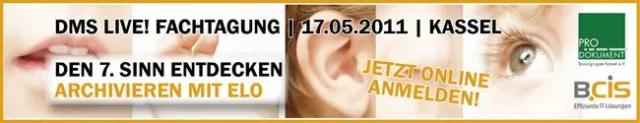 Bild: Den 7. Sinn entdecken – Archivieren mit ELO | DMS LIVE! Fachtagung in Kassel